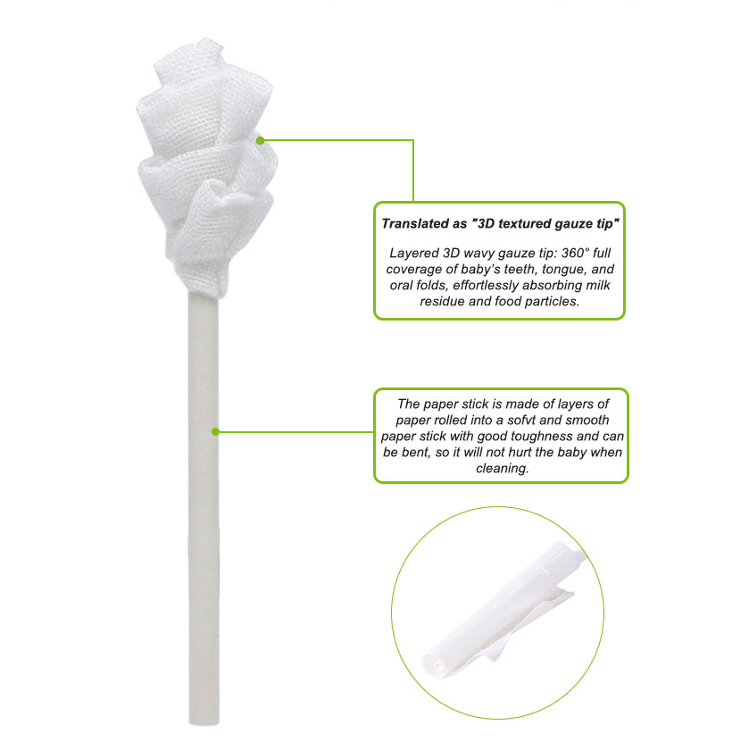Baby Oral Gauze Cleaner (Spiral Shape) - Image 2
